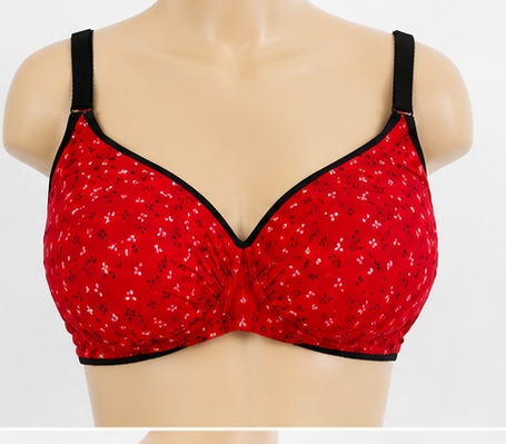 Red- Women’s Soft Jersey Comfort Bra