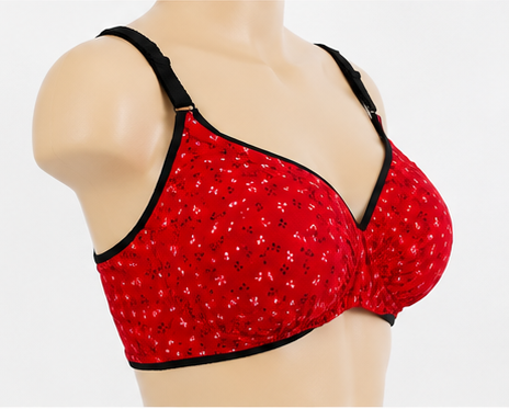 Red- Women’s Soft Jersey Comfort Bra