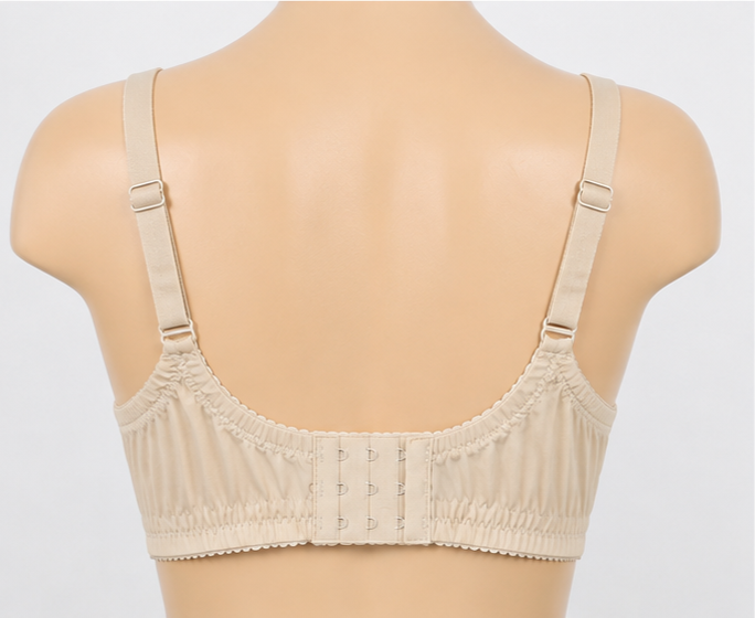 Women’s Soft Cotton Mesh Bra – Skin Color