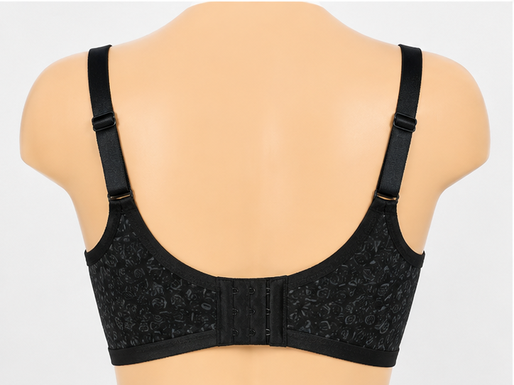 Black Women’s Soft Jersey Comfort Bra –