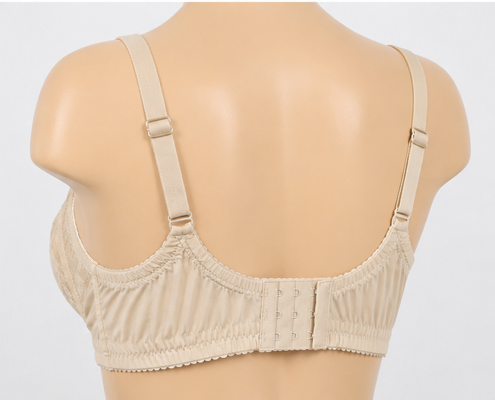 Women’s Soft Cotton Mesh Bra – Skin Color