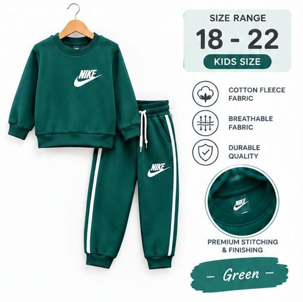 Girls Kids Premium Cotton Fleece Tracksuit | Warm & Comfortable Winter Wear | Sizes 18–22