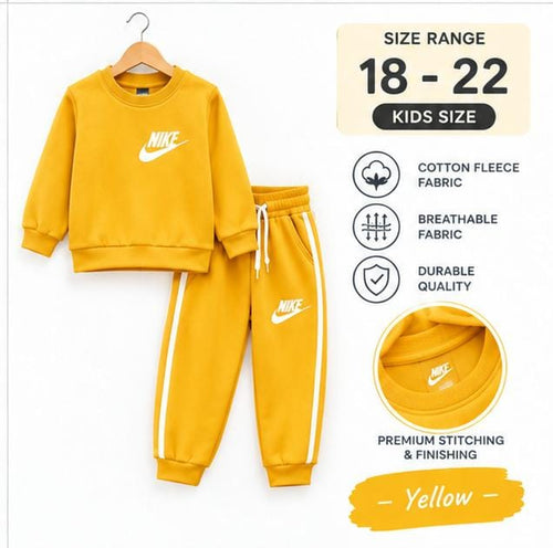 Girls Kids Premium Cotton Fleece Tracksuit | Warm & Comfortable Winter Wear | Sizes 18–22