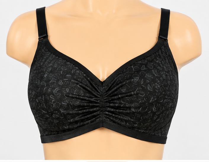 Black Women’s Soft Jersey Comfort Bra –